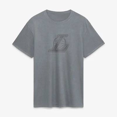 Men's Fanatics Gray Los Angeles Lakers Beach Wash T-Shirt