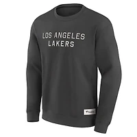 Sweat-shirt à capuche gris avec inscription Los Angeles Lakers Elements Future Ground pour homme Fanatics