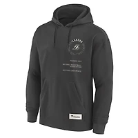 Sweat à capuche premium gris Los Angeles Lakers Future Ground Info Elements pour homme Fanatics