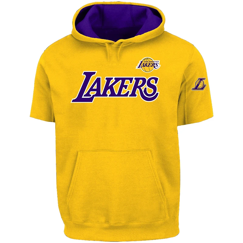 Men's Fanatics Luka Dončić Gold Los Angeles Lakers Big & Tall Short Sleeve Hoodie