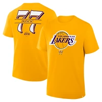 Men's Fanatics Luka Dončić Gold Los Angeles Lakers The Paint Name & Number T-Shirt