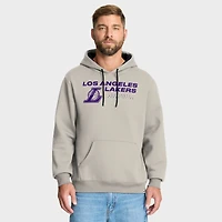 Men's Fanatics Off White Los Angeles Lakers Crossover Collection Blocked Shot Premium Pullover Hoodie