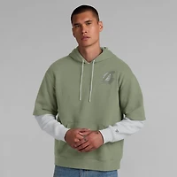 Men's Fanatics  Olive Los Angeles Lakers Elements Sleek Pullover Hoodie