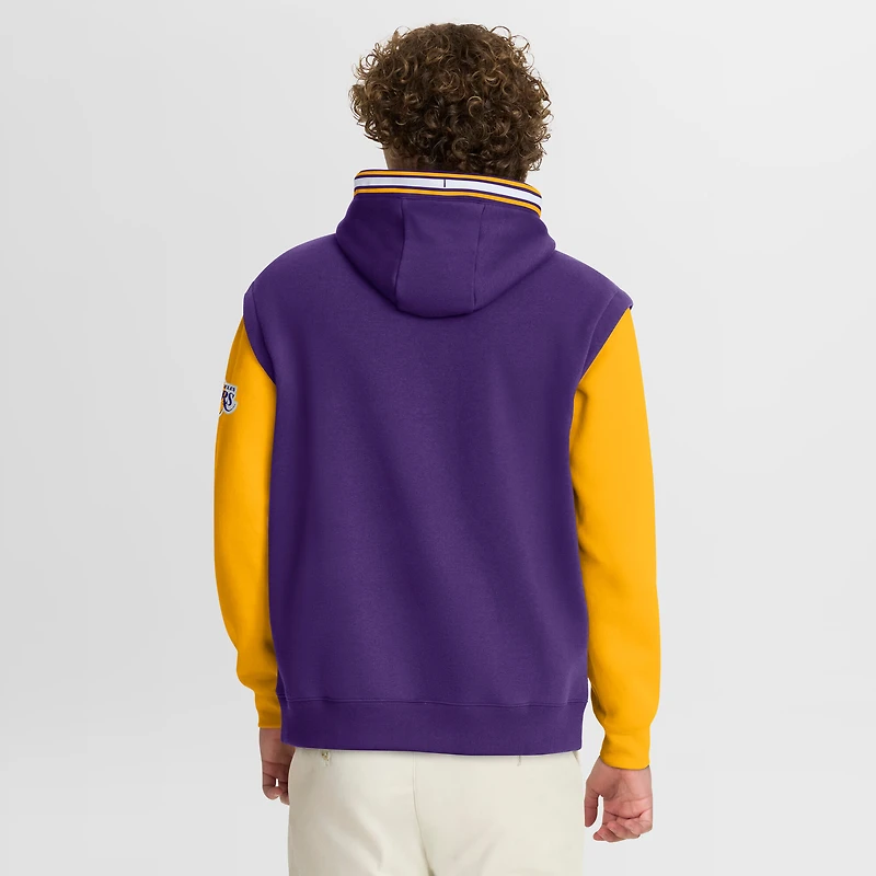 Men's Fanatics  Purple/Gold Los Angeles Lakers Half Court Shot Clock Fastbreak Hoodie