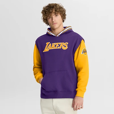 Men's Fanatics  Purple/Gold Los Angeles Lakers Half Court Shot Clock Fastbreak Hoodie