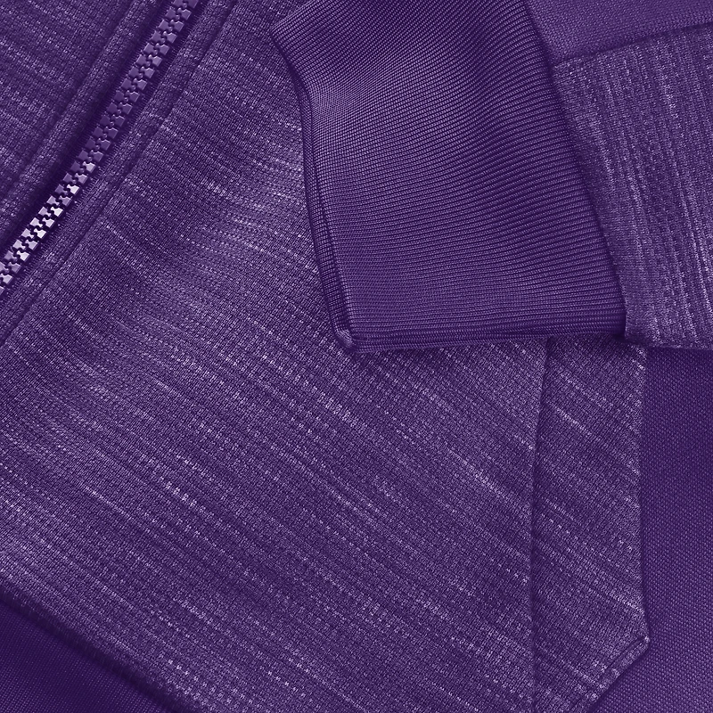 Men's Fanatics Purple Los Angeles Lakers Back Door Cut Play Defender Full-Zip Hoodie