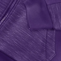 Men's Fanatics Purple Los Angeles Lakers Back Door Cut Play Defender Full-Zip Hoodie