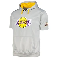 Sweat à capuche avec logo Fanatics Silver Los Angeles Lakers Big & Tall pour hommes