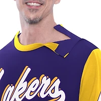 Men's G-III Sports by Carl Banks Purple Los Angeles Lakers Adaptive Rugby Long Sleeve Top