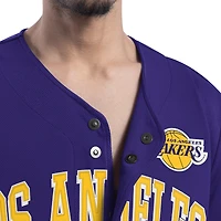 Maillot de baseball tendance G-III Sports by Carl Banks pour homme des Los Angeles Lakers, violet, adaptatif, Star Player