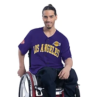 Maillot de baseball tendance G-III Sports by Carl Banks pour homme des Los Angeles Lakers, violet, adaptatif, Star Player
