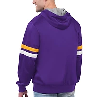 Veste à capuche violette entièrement zippée G-III Sports by Carl Banks pour hommes des Los Angeles Lakers Contender