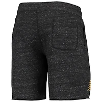 Men's Homage Charcoal Los Angeles Lakers Primary Logo Tri-Blend Sweat Shorts