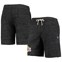 Men's Homage Charcoal Los Angeles Lakers Primary Logo Tri-Blend Sweat Shorts