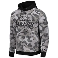 Sweat à capuche noir Hugo Boss x NBA Los Angeles Lakers Camo pour homme