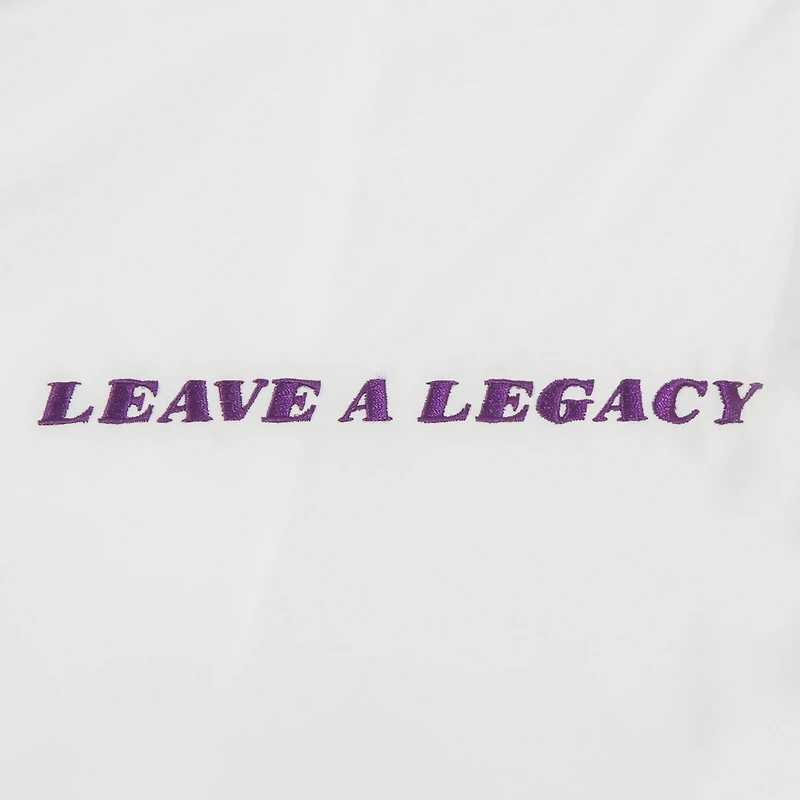 Men's JH Design White Los Angeles Lakers 2022/23 City Edition Full-Zip Nylon Bomber Jacket