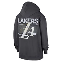 Sweat à capuche Jordan Brand anthracite Los Angeles Lakers Statement Jumpman Flight Premiere pour homme