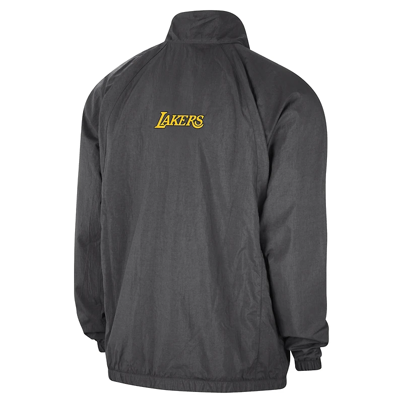 Men's Jordan Brand Gray Los Angeles Lakers Courtside Statement Edition Jumpman Jam Full-Zip Jacket