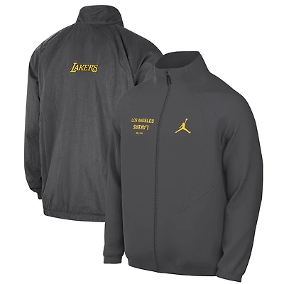 Veste zippée intégrale Jordan Brand Los Angeles Lakers Courtside Statement Edition Jumpman Jam pour homme, grise