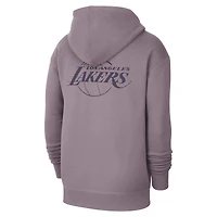 Men's Jordan Brand Purple Los Angeles Lakers Courtside Statement Edition Pullover Hoodie