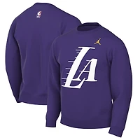 Men's Jordan Brand Purple Los Angeles Lakers Statement Edition Sweatshirt