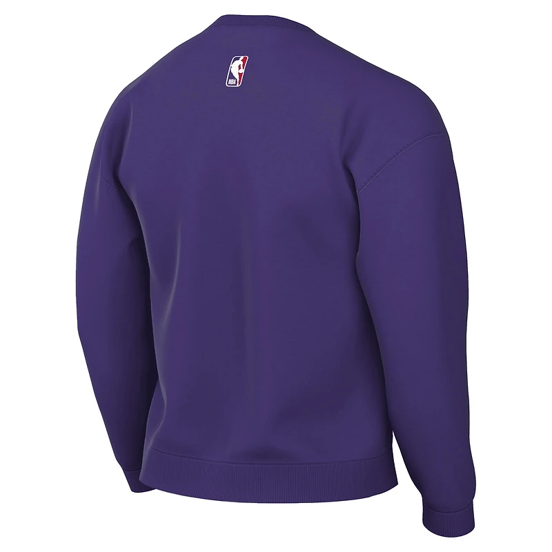 Sweat-shirt Jordan Brand violet pour homme Los Angeles Lakers Statement Edition