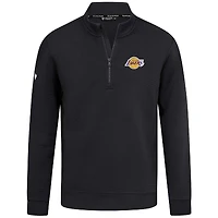 Men's Levelwear  Black Los Angeles Lakers Accolade Cushion Quarter-Zip Pullover