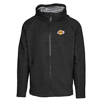 Men's Levelwear Black Los Angeles Lakers Durham Insignia Core Full-Zip Hoodie