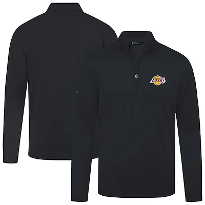 Haut noir à fermeture éclair quart de tour Heron des Los Angeles Lakers pour homme Levelwear