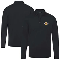 Haut noir à fermeture éclair quart de tour Heron des Los Angeles Lakers pour homme Levelwear