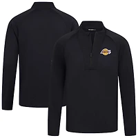Haut noir à fermeture éclair quart de tour pour homme Levelwear Los Angeles Lakers Volley
