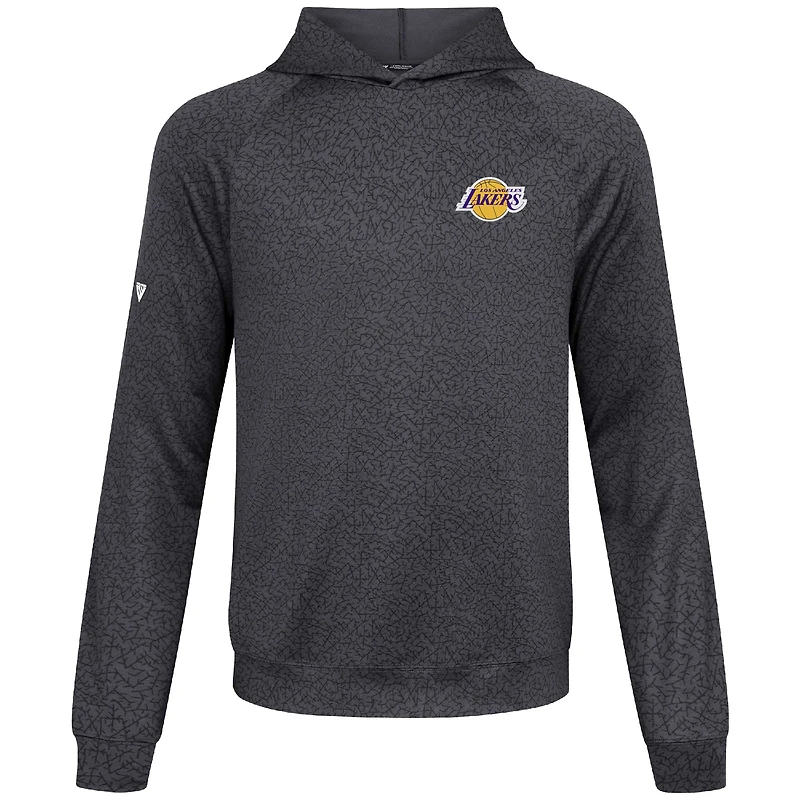 Sweat à capuche gris Challenger des Los Angeles Lakers pour homme Levelwear