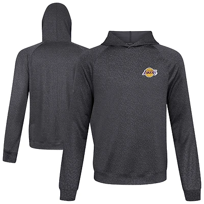 Sweat à capuche gris Challenger des Los Angeles Lakers pour homme Levelwear