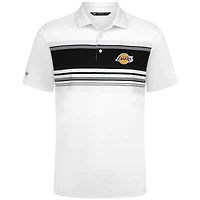 Polo blanc Levelwear Onward des Los Angeles Lakers pour homme