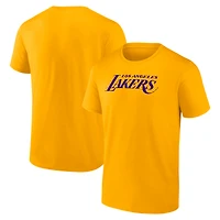 T-shirt homme logo athlétique or Los Angeles Lakers
