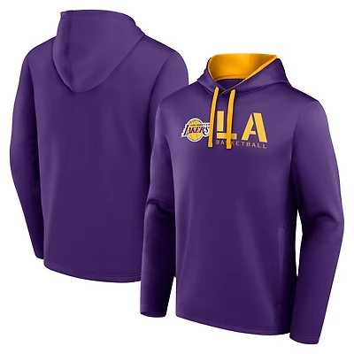 Sweat à capuche violet avec logo Athletic pour homme Los Angeles Lakers Head Start