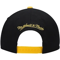 Casquette Snapback Mitchell & Ness pour hommes, noir/or, Los Angeles Lakers Hardwood Classics