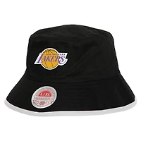 Bob réversible noir/bleu clair Mitchell & Ness des Los Angeles Lakers pour homme