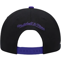 Men's Mitchell & Ness Black/Purple Los Angeles Lakers Side Core 2.0 Snapback Hat