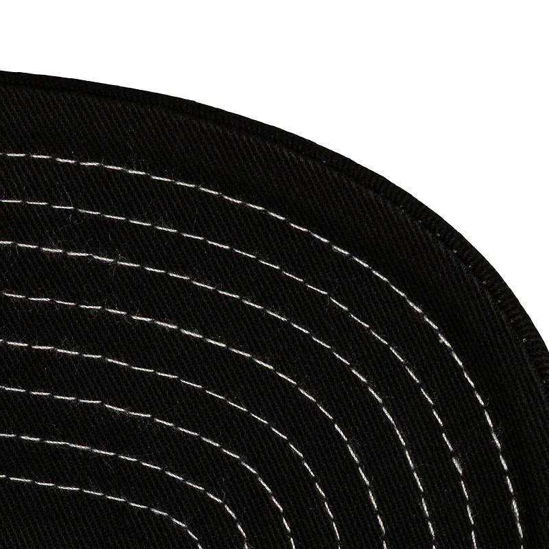 Men's Mitchell & Ness Black/White Los Angeles Lakers Dip Dye Pro Crown Adjustable Hat