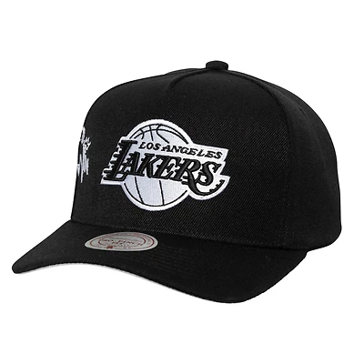 Casquette ajustable Mitchell & Ness noire pour homme, Los Angeles Lakers, Finale NBA 2010, Born To Win Pro Crown