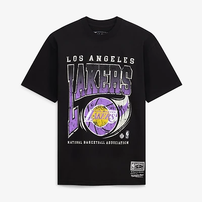 Men's Mitchell & Ness  Black Los Angeles Lakers Ball Out T-Shirt