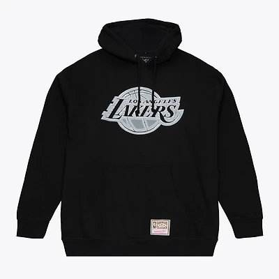 Sweat à capuche chromé noir Mitchell & Ness pour homme, Los Angeles Lakers