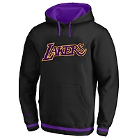 Men's Mitchell & Ness Black Los Angeles Lakers Hardwood Classics Big Tall Hoodie