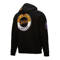 Sweat à capuche noir pour homme Mitchell & Ness Los Angeles Lakers Hardwood Classics Blackout Collection