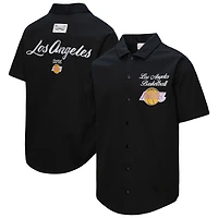 Chemise Mitchell & Ness noire pour homme des Los Angeles Lakers Hardwood Classics Camp