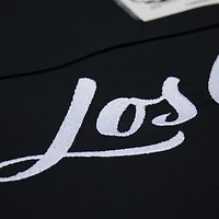 Men's Mitchell & Ness Black Los Angeles Lakers Hardwood Classics Camp Shirt