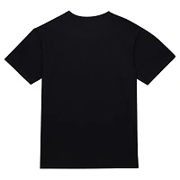 T-shirt noir à appliqué en feutre Hardwood Classics des Los Angeles Lakers de Mitchell & Ness pour homme