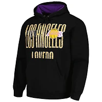 Sweat à capuche noir Mitchell & Ness Los Angeles Lakers Hardwood Classics OG 2.0 pour hommes