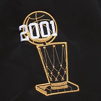 Men's Mitchell & Ness Black Los Angeles Lakers Hardwood Classics Team OG 3.0 Lightweight Satin Full-Snap Jacket